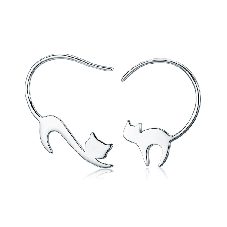 Orecchini in argento sterling Naughty Cat S925