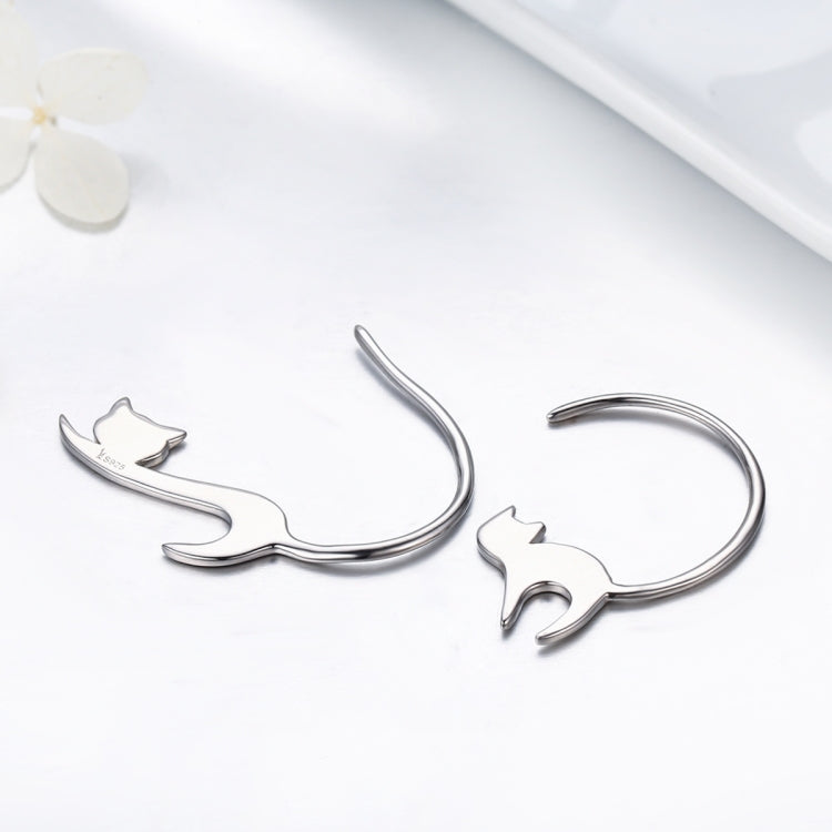 Orecchini in argento sterling Naughty Cat S925, SCE073