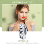 Perline sciolte del braccialetto fai da te con perline di zirconi in argento sterling S925, SCC1153