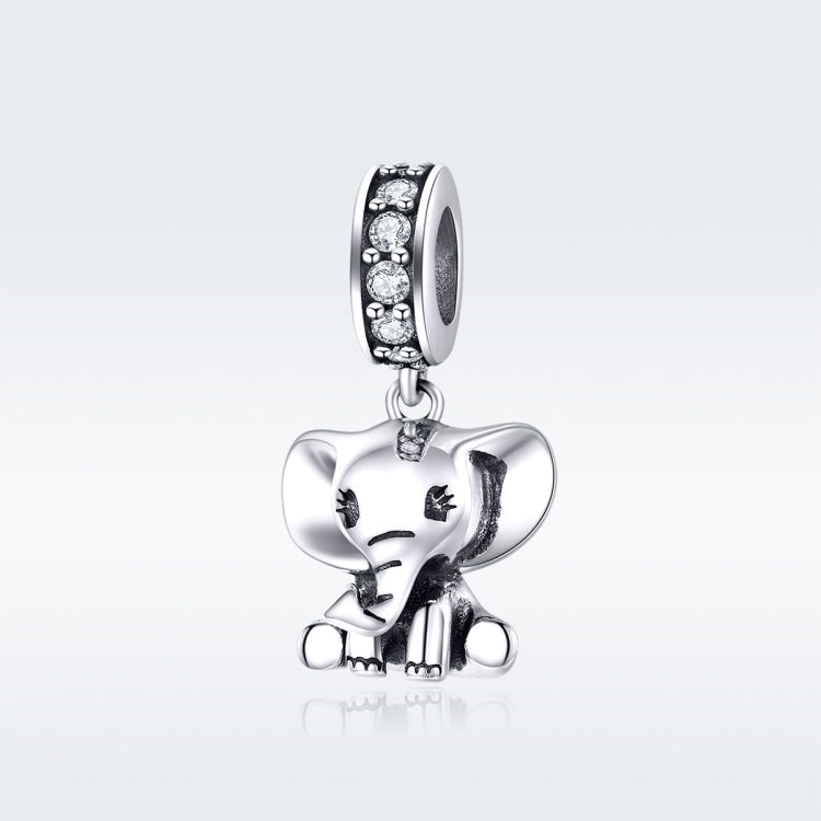 Accessori per bracciale fai da te con ciondolo elefante animale in argento sterling S925