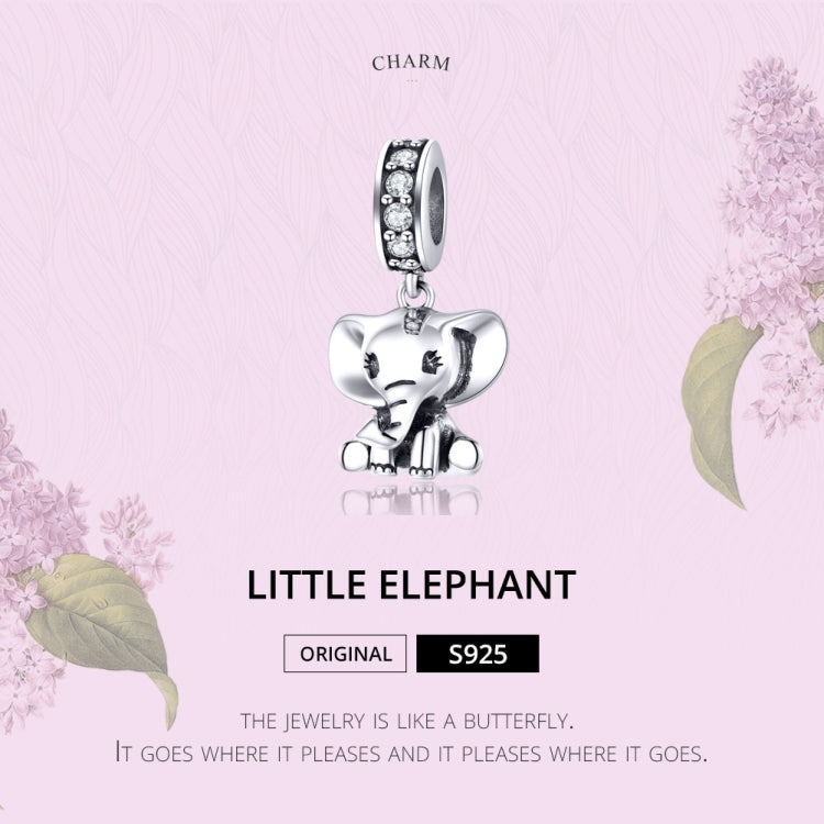 Accessori per bracciale fai da te con ciondolo elefante animale in argento sterling S925