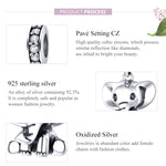 Accessori per bracciale fai da te con ciondolo elefante animale in argento sterling S925