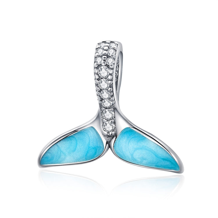 Collana con ciondolo a coda di pesce oceano in argento sterling S925 Accessori fai da te, SCC1067