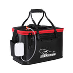 Secchio da pesca pieghevole multifunzionale addensato con scatola per pesci vivi, 40 cm (with Handle and Side Pocket), 45 cm (with Handle and Side Pocket), 50 cm (with Handle and Side Pocket)