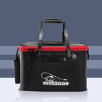 Secchio da pesca pieghevole multifunzionale addensato con scatola per pesci vivi, 40 cm (with Handle and Side Pocket), 45 cm (with Handle and Side Pocket), 50 cm (with Handle and Side Pocket)