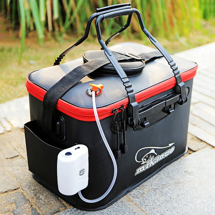 Secchio da pesca pieghevole multifunzionale addensato con scatola per pesci vivi, 40 cm (with Handle and Side Pocket), 45 cm (with Handle and Side Pocket), 50 cm (with Handle and Side Pocket)