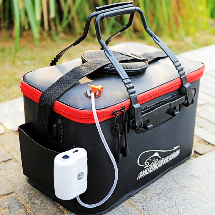 Secchio da pesca pieghevole multifunzionale addensato con scatola per pesci vivi, 40 cm (with Handle and Side Pocket), 45 cm (with Handle and Side Pocket), 50 cm (with Handle and Side Pocket)