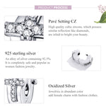 Accessori in rilievo di personalità fai da te in argento sterling S925 Perline in argento con fibbia di posizionamento incrociato
