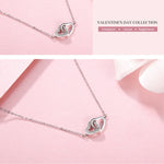 Collana da donna in argento sterling Love S925, SCN181, SCN181 (Gold)