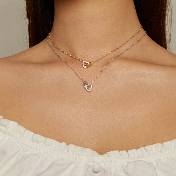 Collana da donna in argento sterling Love S925, SCN181, SCN181 (Gold)