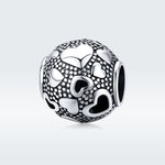 Accessori per gioielli braccialetto fai da te con perline rotonde in argento sterling S925 con perline vintage amore
