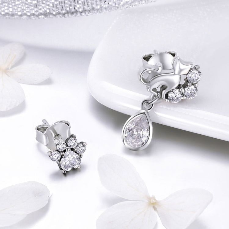 Orecchini femminili con orecchini retrò in argento sterling S925, SCE424