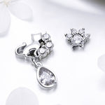 Orecchini femminili con orecchini retrò in argento sterling S925, SCE424