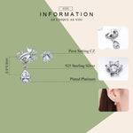 Orecchini femminili con orecchini retrò in argento sterling S925, SCE424