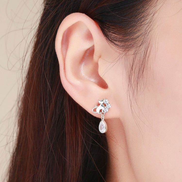 Orecchini femminili con orecchini retrò in argento sterling S925, SCE424