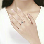 Anello in argento sterling S925 per compagni di gatti, SCR443