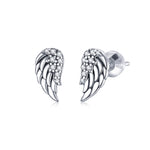 Orecchini di personalità con orecchini a forma di ali in argento sterling S925, SCE882