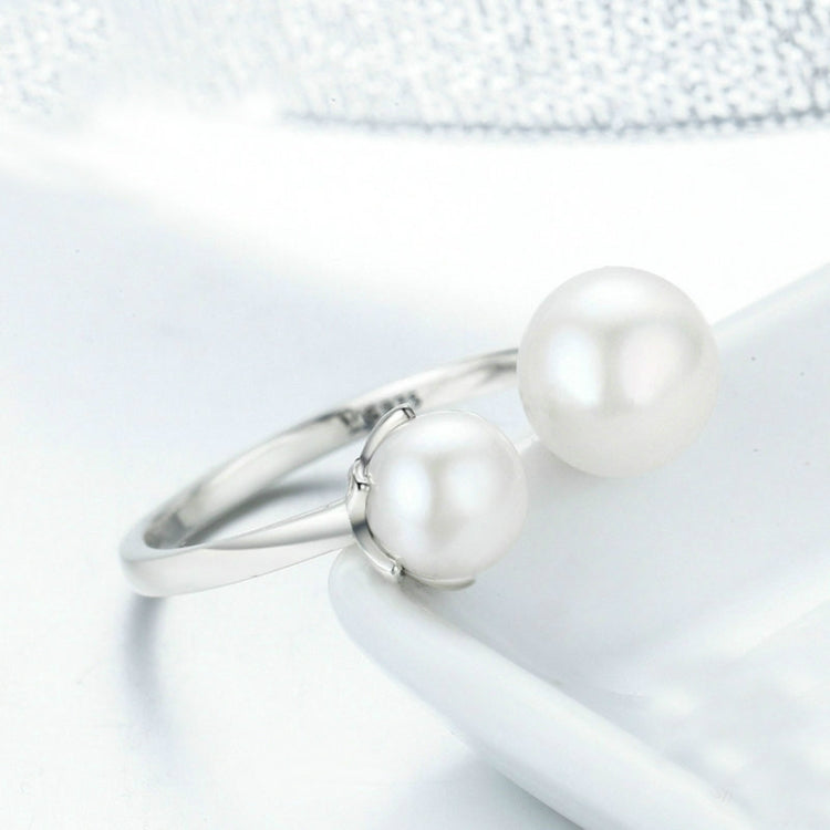 Anello aperto in argento 925 con perla donna SCR192