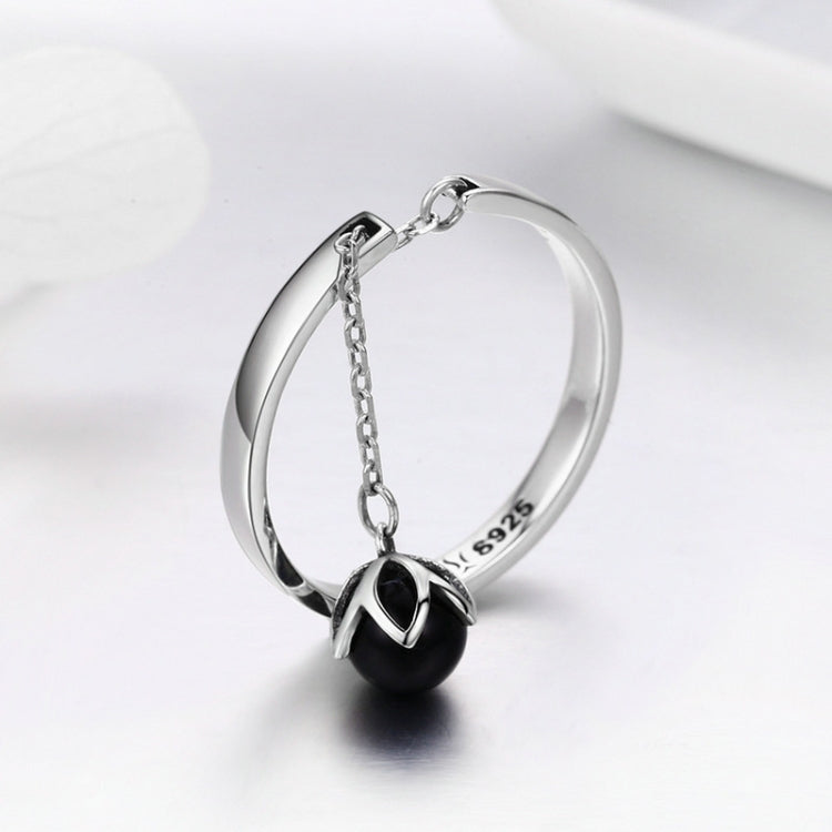 Anello con perla aperta in argento sterling S925, SCR314