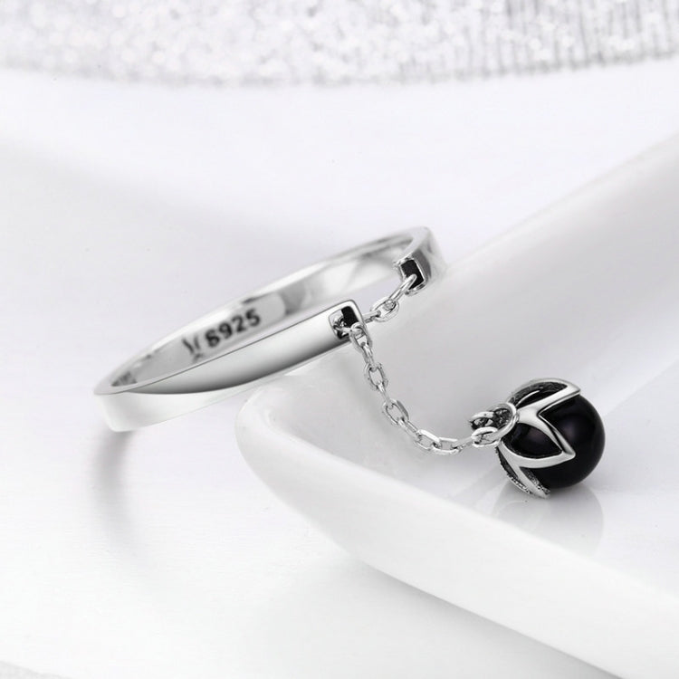 Anello con perla aperta in argento sterling S925, SCR314
