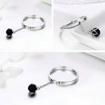 Anello con perla aperta in argento sterling S925, SCR314