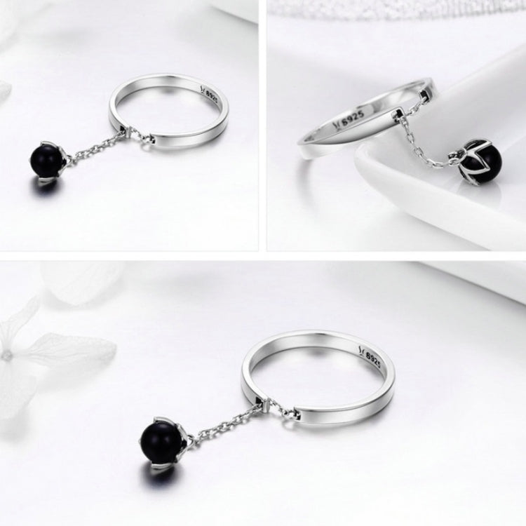 Anello con perla aperta in argento sterling S925, SCR314