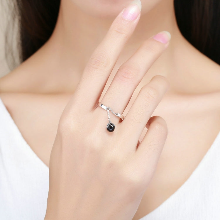 Anello con perla aperta in argento sterling S925, SCR314
