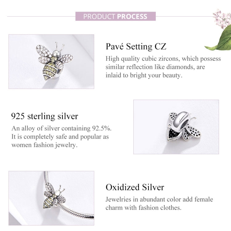 Accessori per gioielli con perline braccialetto ape fai da te in argento sterling S925, SCC1194