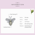 Accessori per gioielli con perline braccialetto ape fai da te in argento sterling S925, SCC1194