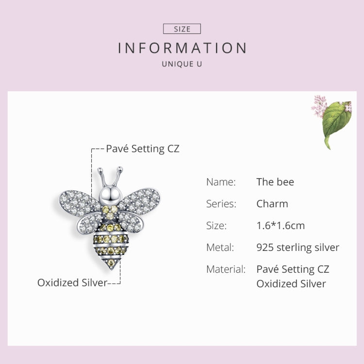 Accessori per gioielli con perline braccialetto ape fai da te in argento sterling S925, SCC1194