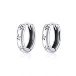 Orecchini semplici Orecchini a stella in argento sterling S925, SCE873