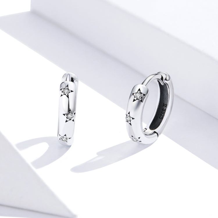 Orecchini semplici Orecchini a stella in argento sterling S925, SCE873
