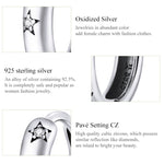 Orecchini semplici Orecchini a stella in argento sterling S925, SCE873