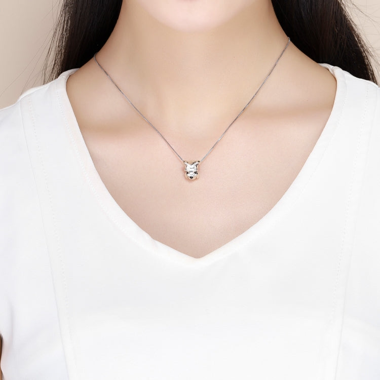 Perline in argento sterling S925 Simpatico Schnauzer placcato in platino Accessori Ciondolo Perline sfuse, SCC835