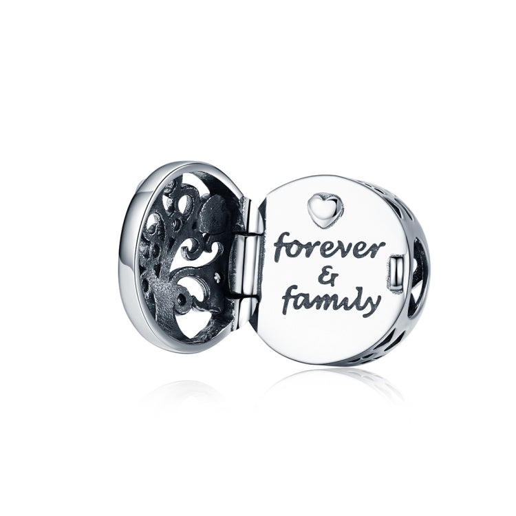 Accessori per bracciale fai da te con perline apribili in argento sterling S925 con albero genealogico della vita, SCC1259