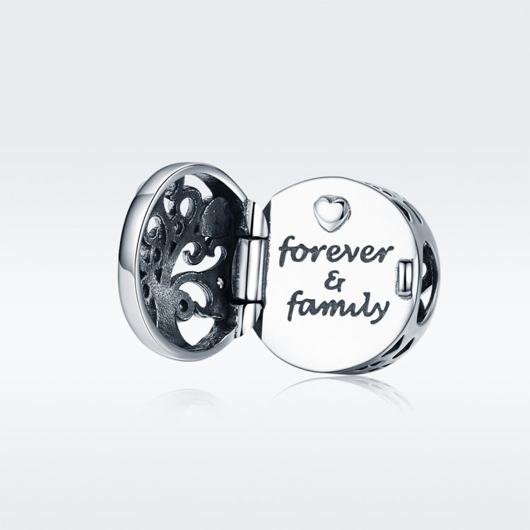 Accessori per bracciale fai da te con perline apribili in argento sterling S925 con albero genealogico della vita, SCC1259