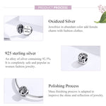 Accessori per bracciale fai da te con perline apribili in argento sterling S925 con albero genealogico della vita, SCC1259