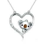 Simpatica collana da donna in argento sterling Koala S925, SCN256