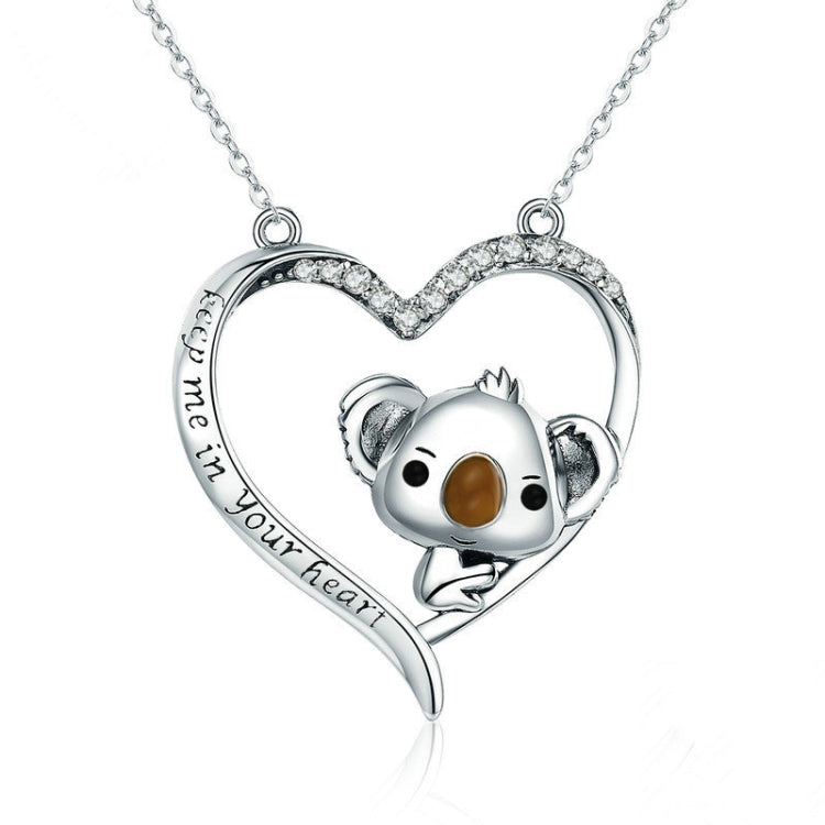 Simpatica collana da donna in argento sterling Koala S925, SCN256