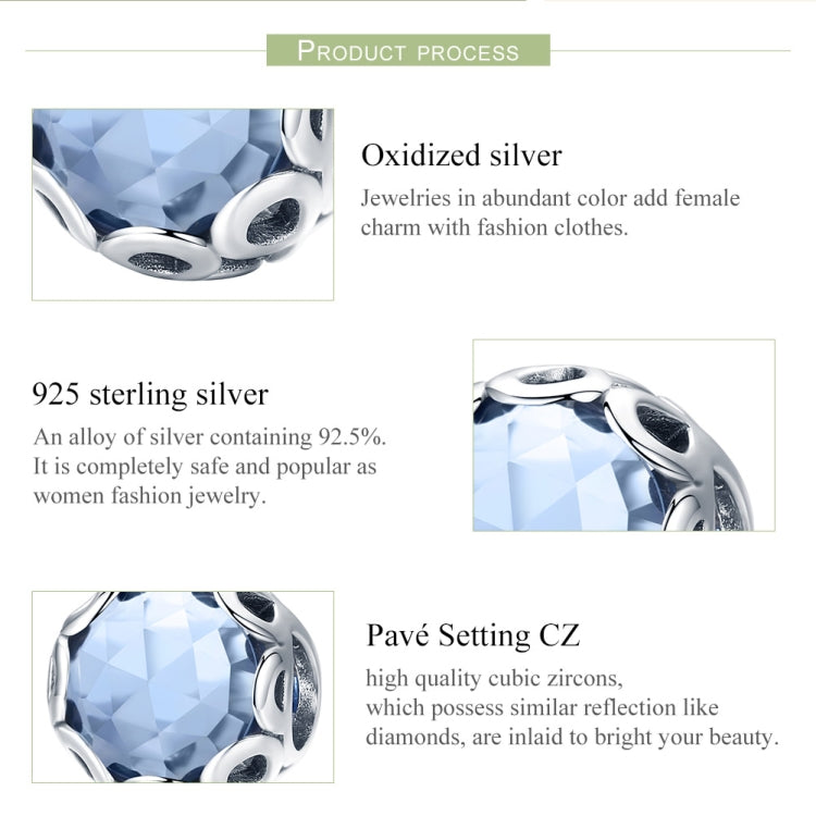 Accessori per bracciale con perline sciolte in argento sterling S925, SCC755