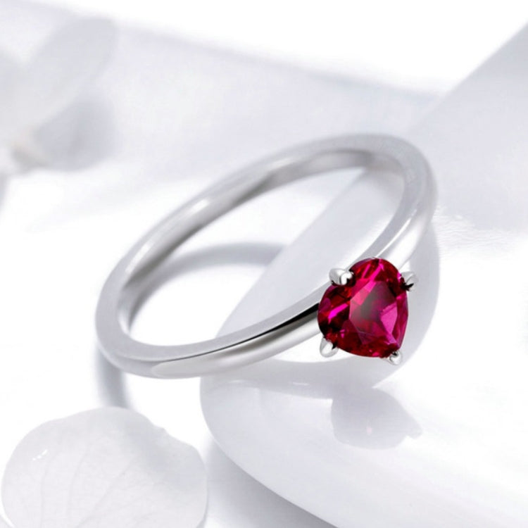 Anello in argento sterling S925 con battito cardiaco