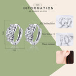 Orecchini in argento sterling con zirconi Orecchini temperamento semplice S925, Silver, Rose Gold, Gold