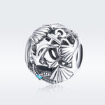 Accessori per perline per collana fai da te con perline vuote in argento sterling S925 da spiaggia
