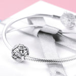 Accessori per perline per collana fai da te con perline vuote in argento sterling S925 da spiaggia
