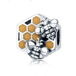 Accessori per braccialetti con perline fai-da-te Accessori per perline per alveare personalizzati in argento sterling S925