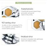 Accessori per braccialetti con perline fai-da-te Accessori per perline per alveare personalizzati in argento sterling S925