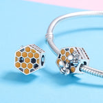 Accessori per braccialetti con perline fai-da-te Accessori per perline per alveare personalizzati in argento sterling S925