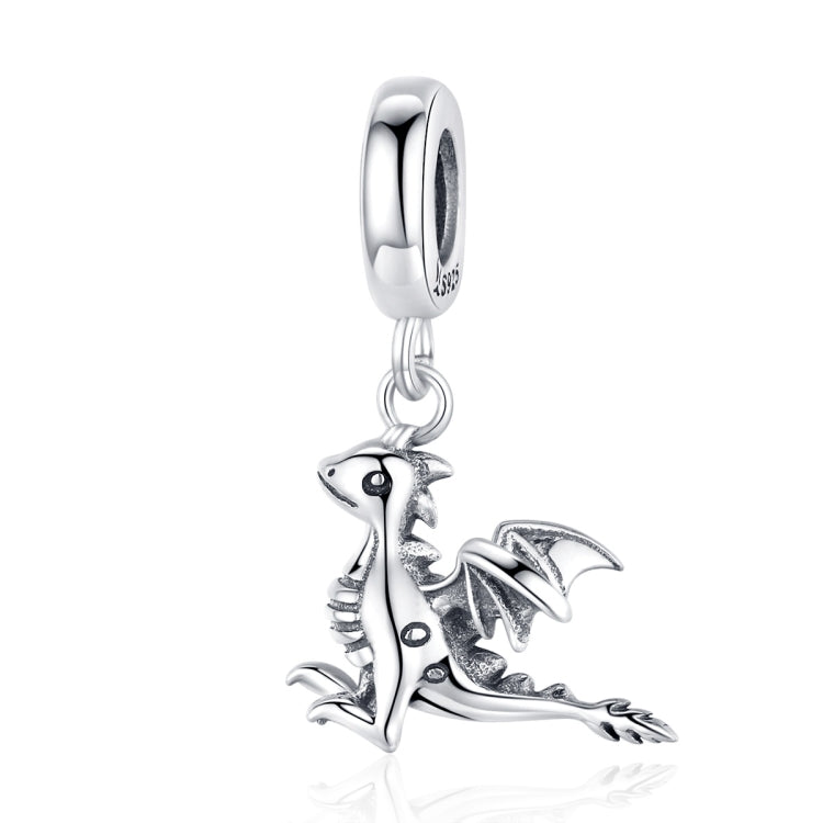 Ciondolo in argento 925 con zircone Drogon Dinosaur