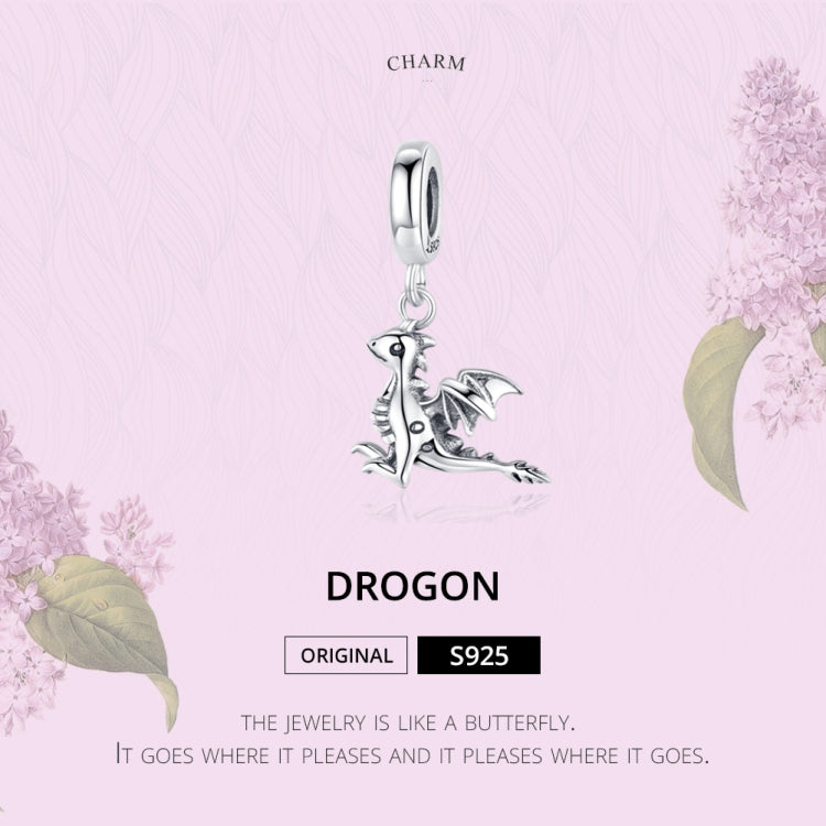 Accessori per bracciale fai da te con ciondolo in argento sterling S925 con ciondolo Drogon Dinosaur, SCC1322