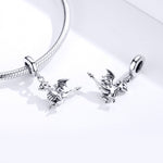 Accessori per bracciale fai da te con ciondolo in argento sterling S925 con ciondolo Drogon Dinosaur, SCC1322